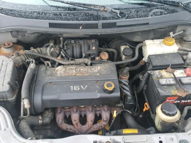 KL1TD56647B149446 - 2007 CHEVROLET AVEO BASE Szary zdjęcie 7