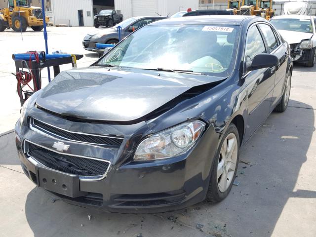 1G1ZB5EB0A4132798 - 2010 CHEVROLET MALIBU LS შავი ფოტო 2