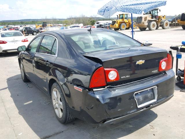 1G1ZB5EB0A4132798 - 2010 CHEVROLET MALIBU LS შავი ფოტო 3