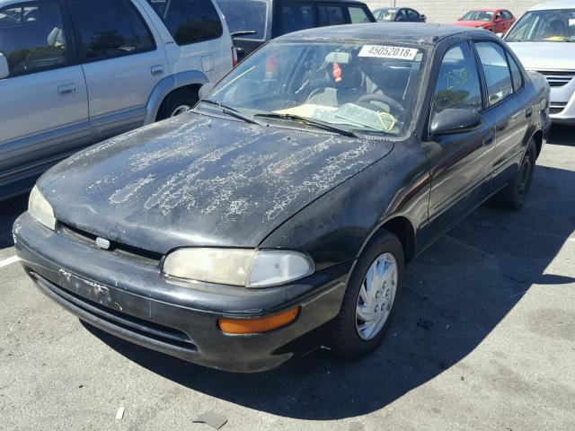 1Y1SK5267TZ008481 - 1996 GEO PRIZM BASE BLACK photo 2