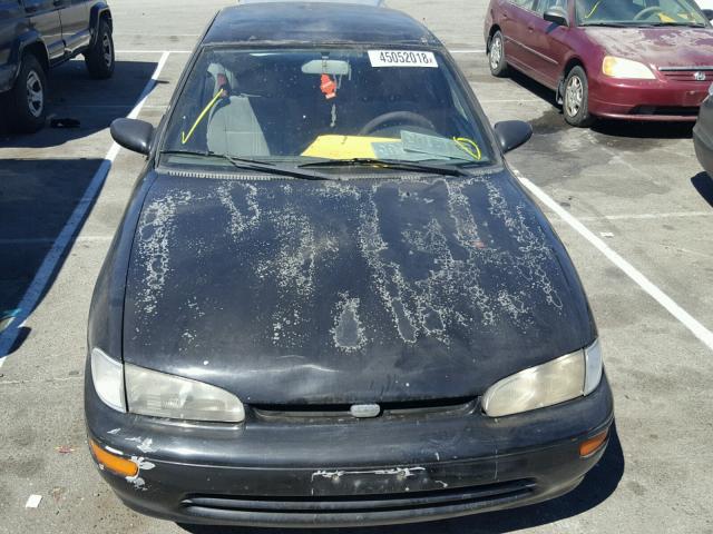 1Y1SK5267TZ008481 - 1996 GEO PRIZM BASE BLACK photo 9