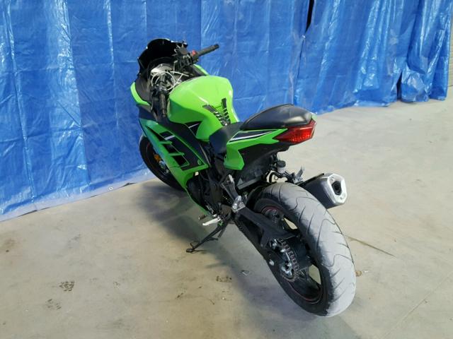 JKAEX8B1XEDA08383 - 2014 KAWASAKI EX300 B GREEN photo 3