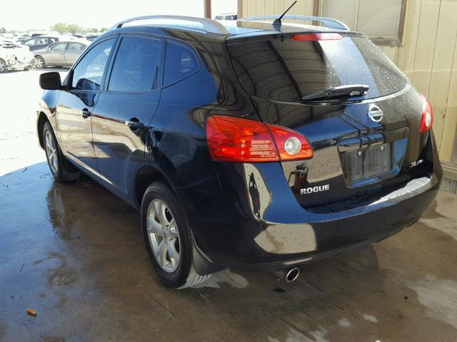 JN8AS58V18W107924 - 2008 NISSAN ROGUE S BLUE photo 3