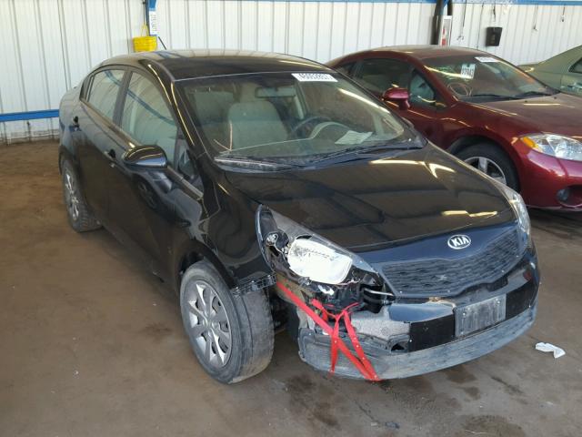 KNADM4A33E6386291 - 2014 KIA RIO LX Սև լուսանկար 1
