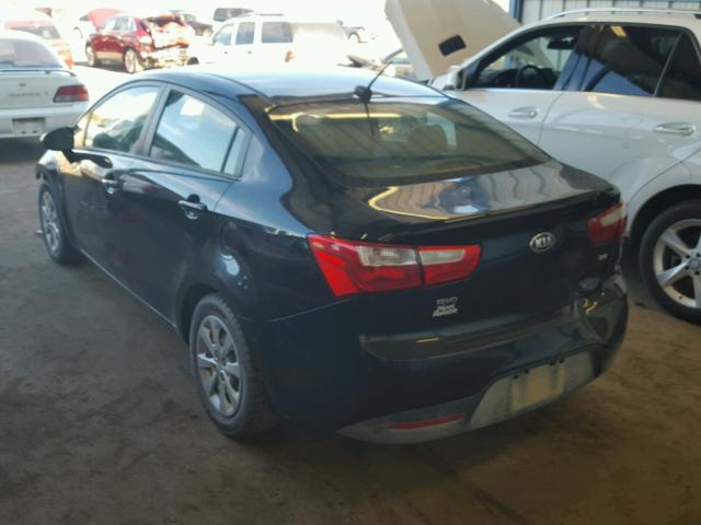 KNADM4A33E6386291 - 2014 KIA RIO LX Սև լուսանկար 3