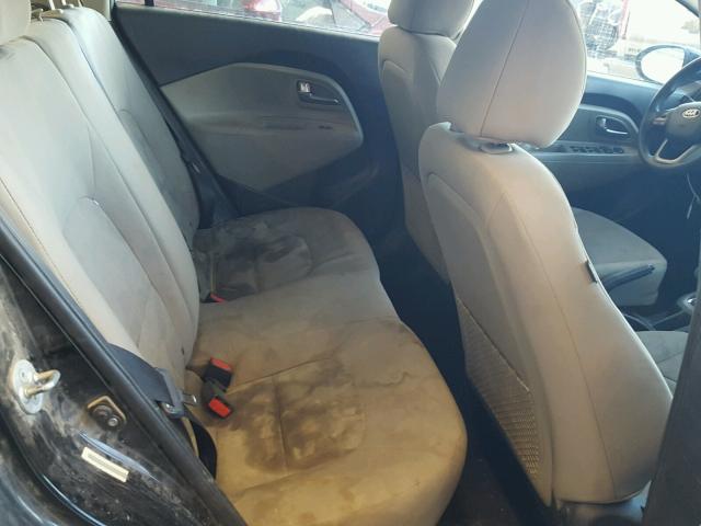 KNADM4A33E6386291 - 2014 KIA RIO LX Սև լուսանկար 6