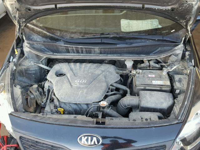 KNADM4A33E6386291 - 2014 KIA RIO LX Սև լուսանկար 7