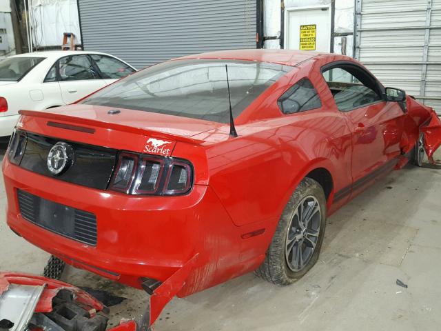 1ZVBP8AM3E5292920 - 2014 FORD MUSTANG RED photo 4