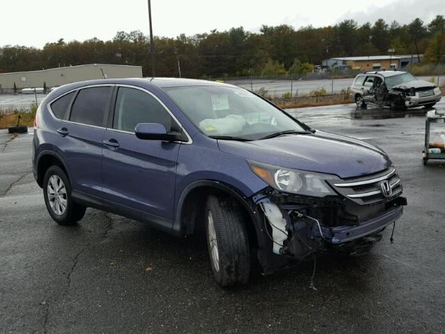 2HKRM4H58DH612281 - 2013 HONDA CR-V EX BLUE photo 1