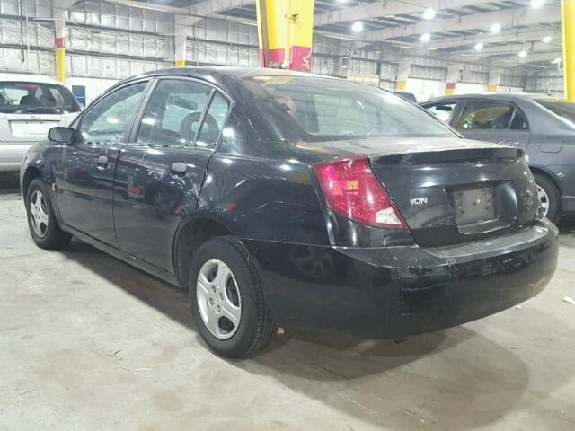 1G8AF52F15Z106035 - 2005 SATURN ION LEVEL BLACK photo 3