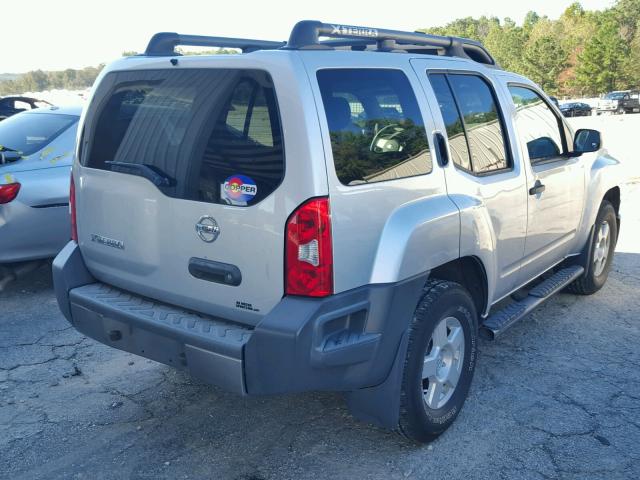 5N1AN08WX8C528195 - 2008 NISSAN XTERRA SILVER photo 4