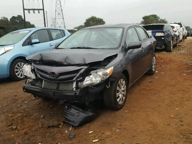 2T1BU4EE2CC804738 - 2012 TOYOTA COROLLA BA CHARCOAL photo 2