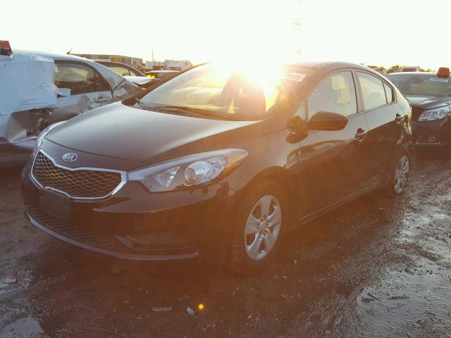 KNAFK4A66G5571498 - 2016 KIA FORTE LX BLACK photo 2