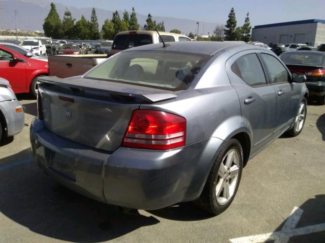 1B3LC76M98N229350 - 2008 DODGE AVENGER R/ BLUE photo 4