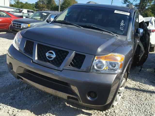 5N1BA0ND5AN618044 - 2010 NISSAN ARMADA GRAY photo 2