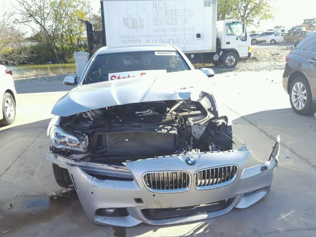 WBA5B1C58ED917388 - 2014 BMW 535 I SILVER photo 9