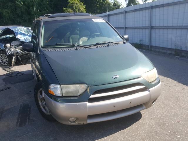 4N2ZN16T11D821387 - 2001 NISSAN QUEST SE GREEN photo 1