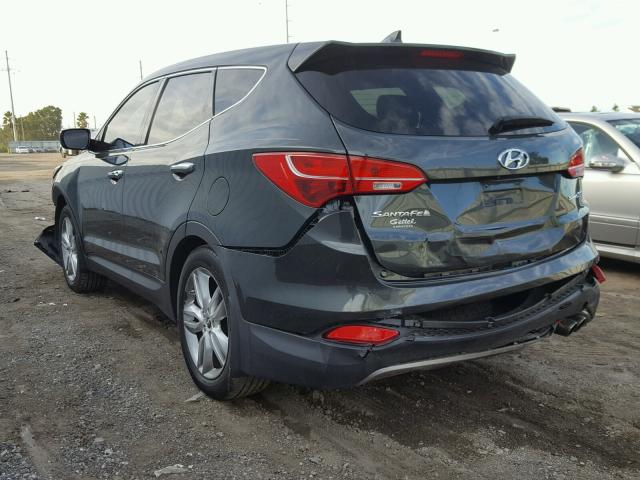 5XYZW3LA4DG068555 - 2013 HYUNDAI SANTA FE S Yaşıl foto 3