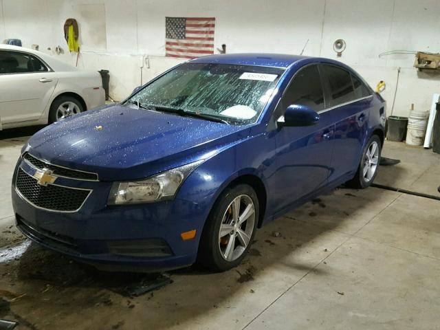 1G1PE5SB9D7152506 - 2013 CHEVROLET CRUZE BLUE photo 2