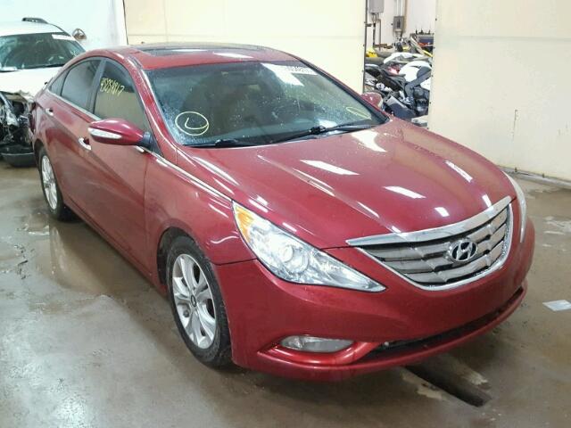 5NPEC4AC4BH039855 - 2011 HYUNDAI SONATA SE MAROON photo 1