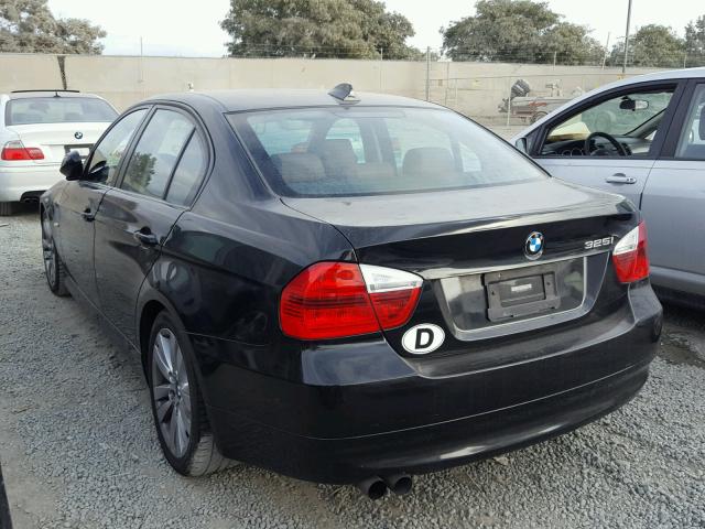 WBAVB13516KX47095 - 2006 BMW 325 I BLACK photo 3