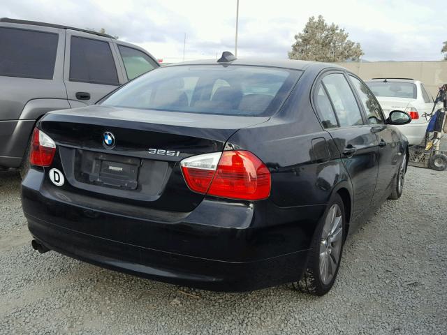 WBAVB13516KX47095 - 2006 BMW 325 I BLACK photo 4