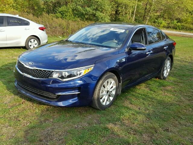 5XXGU4L39HG170142 - 2017 KIA OPTIMA BLUE photo 2