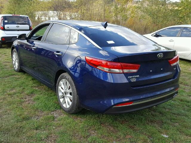 5XXGU4L39HG170142 - 2017 KIA OPTIMA BLUE photo 3