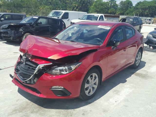 JM1BM1T70F1224738 - 2015 MAZDA 3 SV RED photo 2