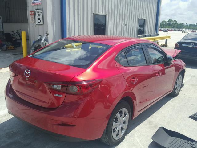 JM1BM1T70F1224738 - 2015 MAZDA 3 SV RED photo 4