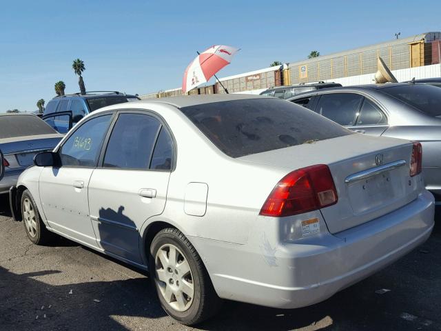 2HGES268X2H553554 - 2002 HONDA CIVIC EX 银色 照片 3