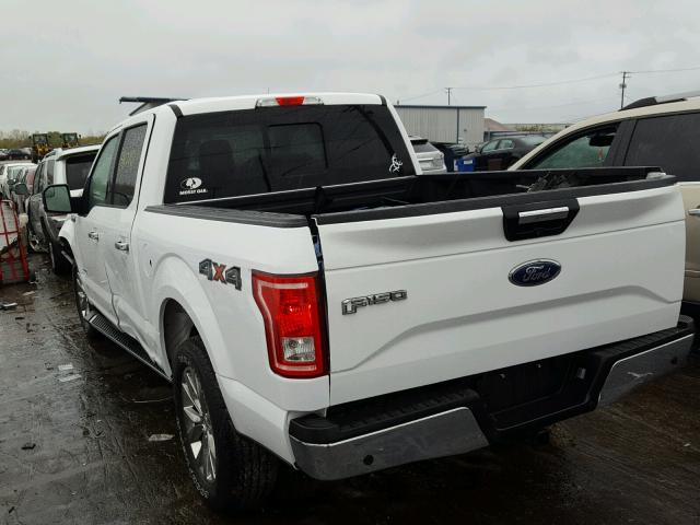 1FTEW1EP3FKE19716 - 2015 FORD F150 SUPER WHITE photo 3