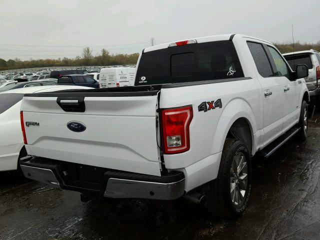 1FTEW1EP3FKE19716 - 2015 FORD F150 SUPER WHITE photo 4