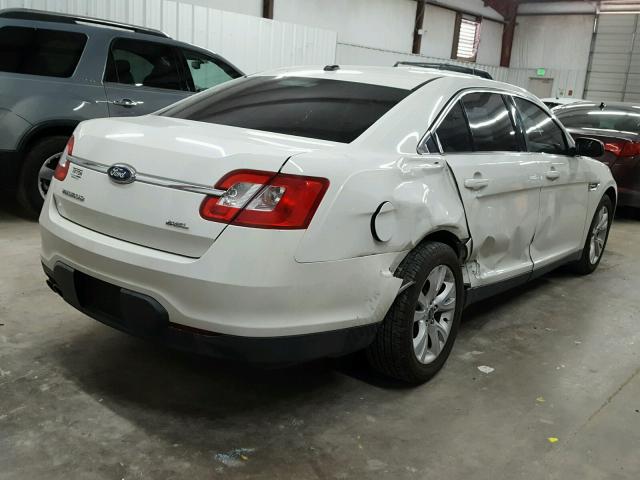 1FAHP2EW6AG117765 - 2010 FORD TAURUS SEL WHITE photo 4