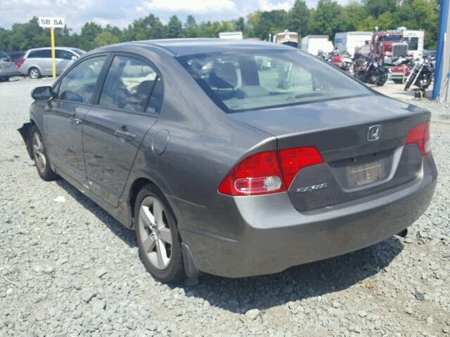 2HGFA16978H329581 - 2008 HONDA CIVIC EXL GRAY photo 3