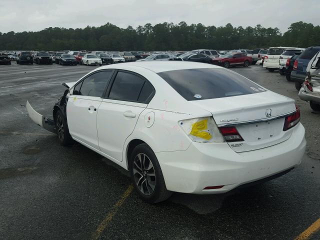 19XFB2F81DE094139 - 2013 HONDA CIVIC EX WHITE photo 3