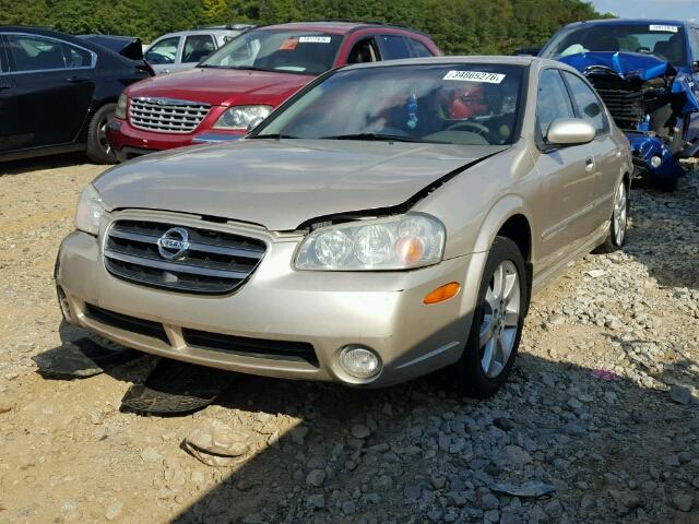 JN1DA31A83T426757 - 2003 NISSAN MAXIMA GLE GOLD photo 2