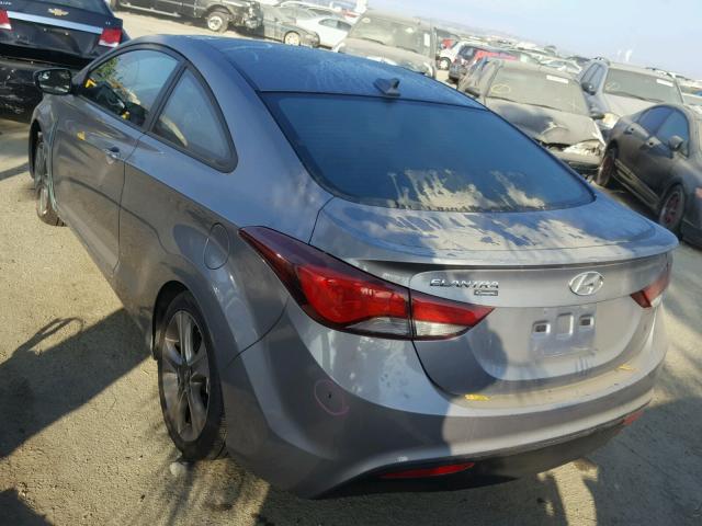 KMHDH6AH4EU025481 - 2014 HYUNDAI ELANTRA CO SILVER photo 3