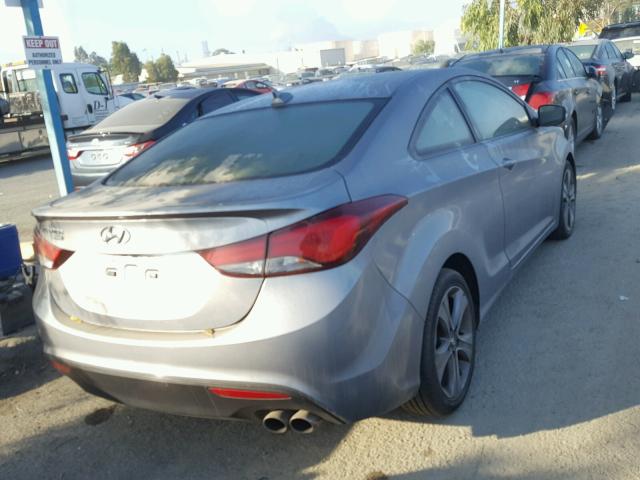 KMHDH6AH4EU025481 - 2014 HYUNDAI ELANTRA CO SILVER photo 4