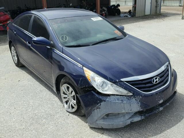 5NPEB4AC7CH455449 - 2012 HYUNDAI SONATA GLS BLUE photo 1