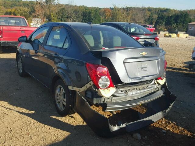 1G1JA5SH1C4173422 - 2012 CHEVROLET SONIC LS GRAY photo 3