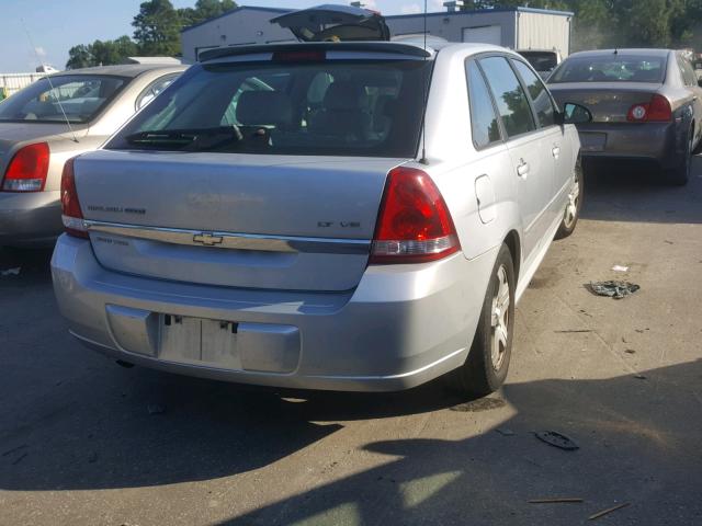 1G1ZU648X5F214568 - 2005 CHEVROLET MALIBU MAX 银色 照片 4