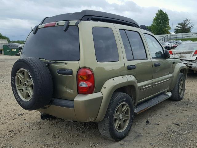 1J4GL38K03W523480 - 2003 JEEP LIBERTY RE GREEN photo 4