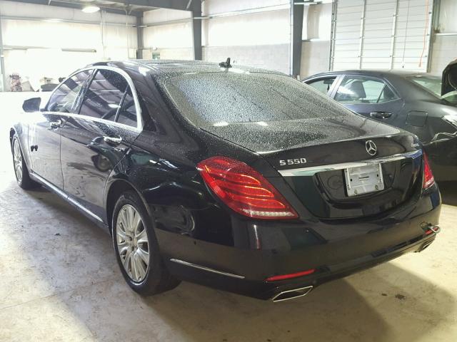 WDDUG8FB9FA127245 - 2015 MERCEDES-BENZ S BLACK photo 3