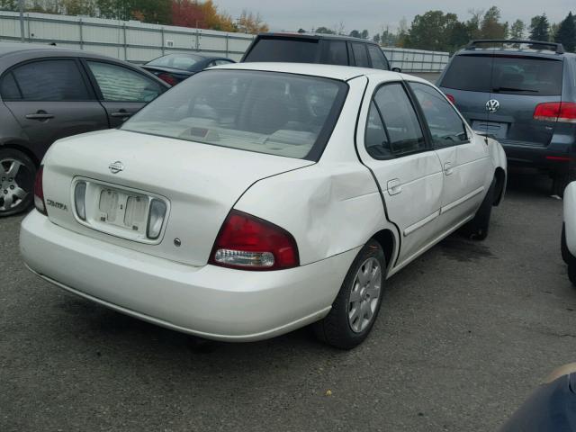 3N1CB51D3YL352075 - 2000 NISSAN SENTRA BAS WHITE photo 4