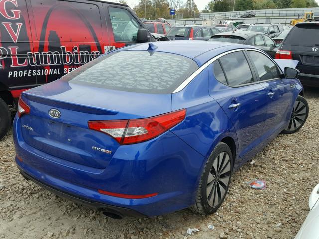 5XXGR4A6XCG064712 - 2012 KIA OPTIMA SX BLUE photo 4