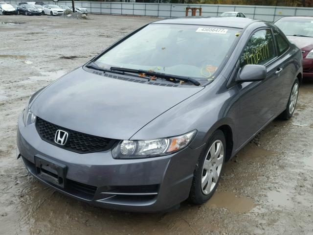 2HGFG11659H505086 - 2009 HONDA CIVIC LX GRAY photo 2