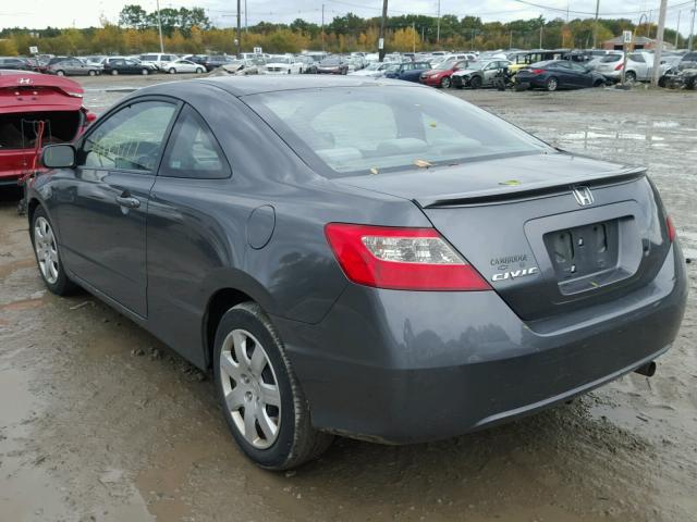 2HGFG11659H505086 - 2009 HONDA CIVIC LX GRAY photo 3