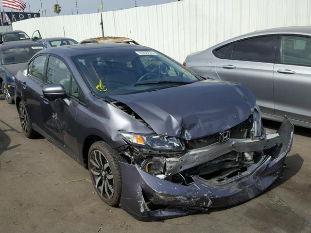 2HGFB2F92FH542275 - 2015 HONDA CIVIC EXL 灰色 照片 1
