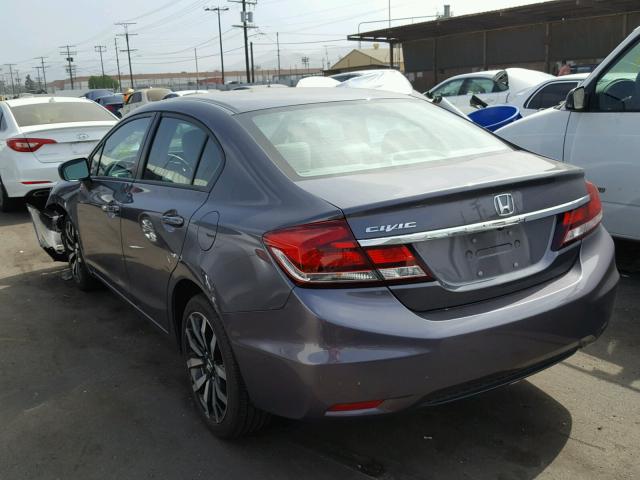 2HGFB2F92FH542275 - 2015 HONDA CIVIC EXL 灰色 照片 3